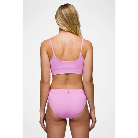 Prana Womens Summer Wave Lined Swimsuit Bottom Bikini Size XL Cosmos Pink NWT - Picture 3 of 9